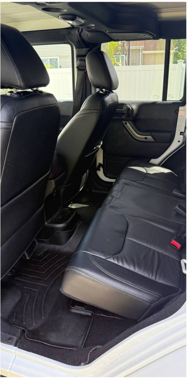 Jeep back seat after detailing
